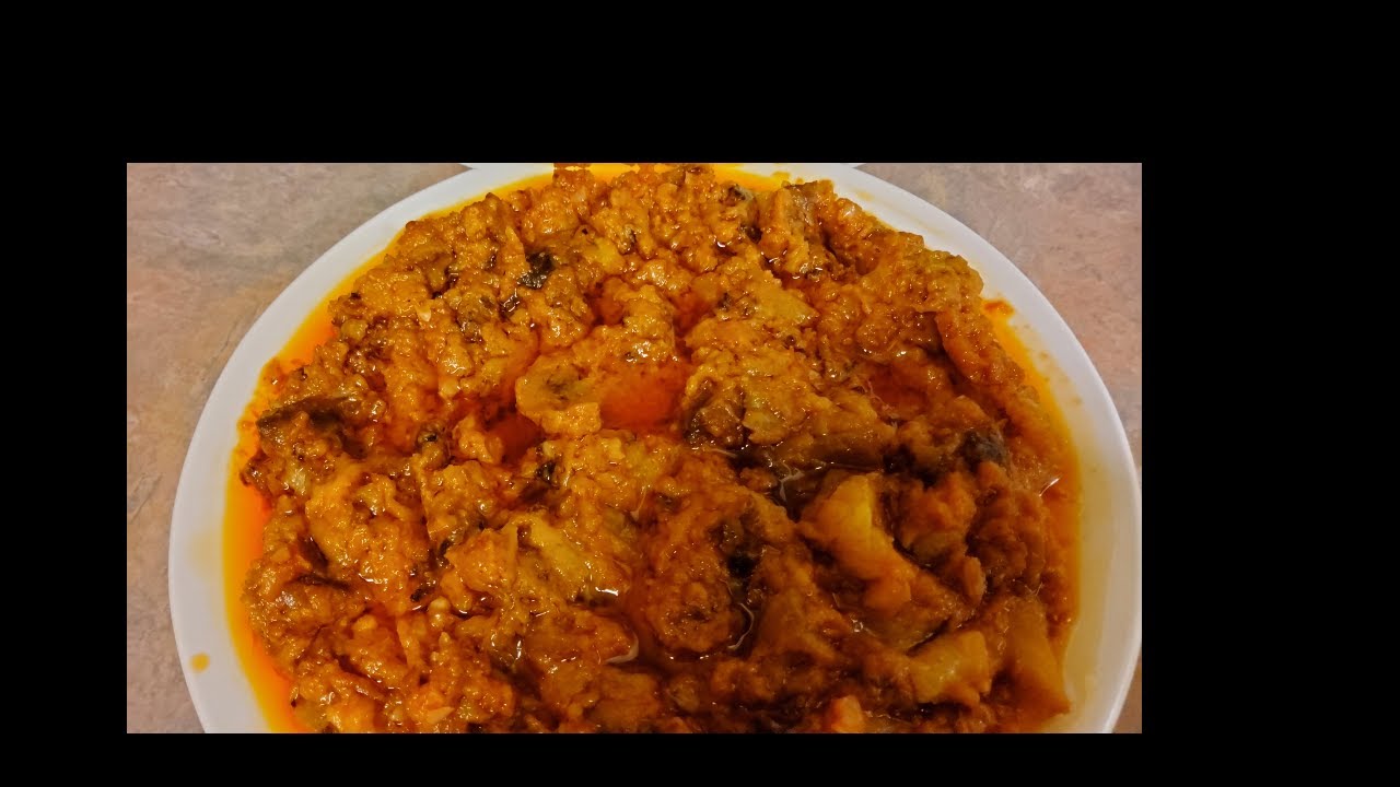 سلطة اسود حمراء سودانية - Sudanese Fried Eggplant Spread ( only 3 tbs oil) - Sudanese Food