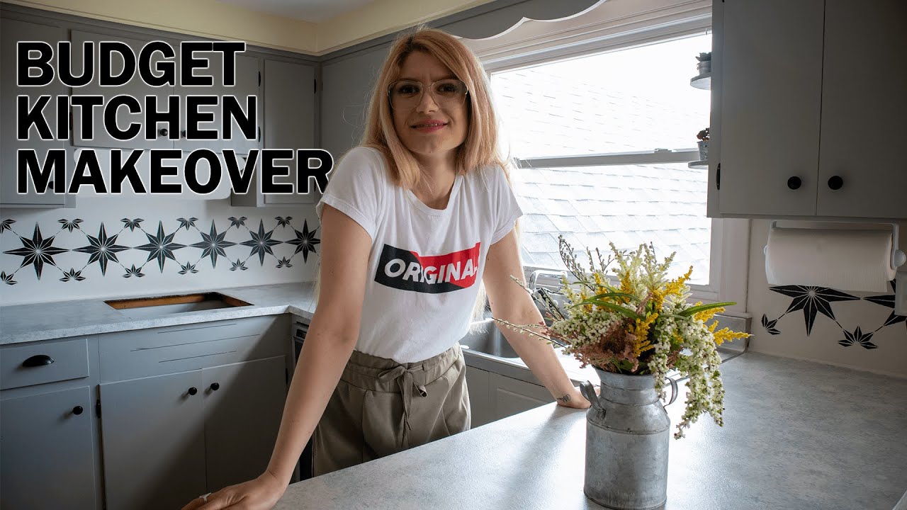 Budget Modern Farmhouse Kitchen Makeover w Chalk Paint
