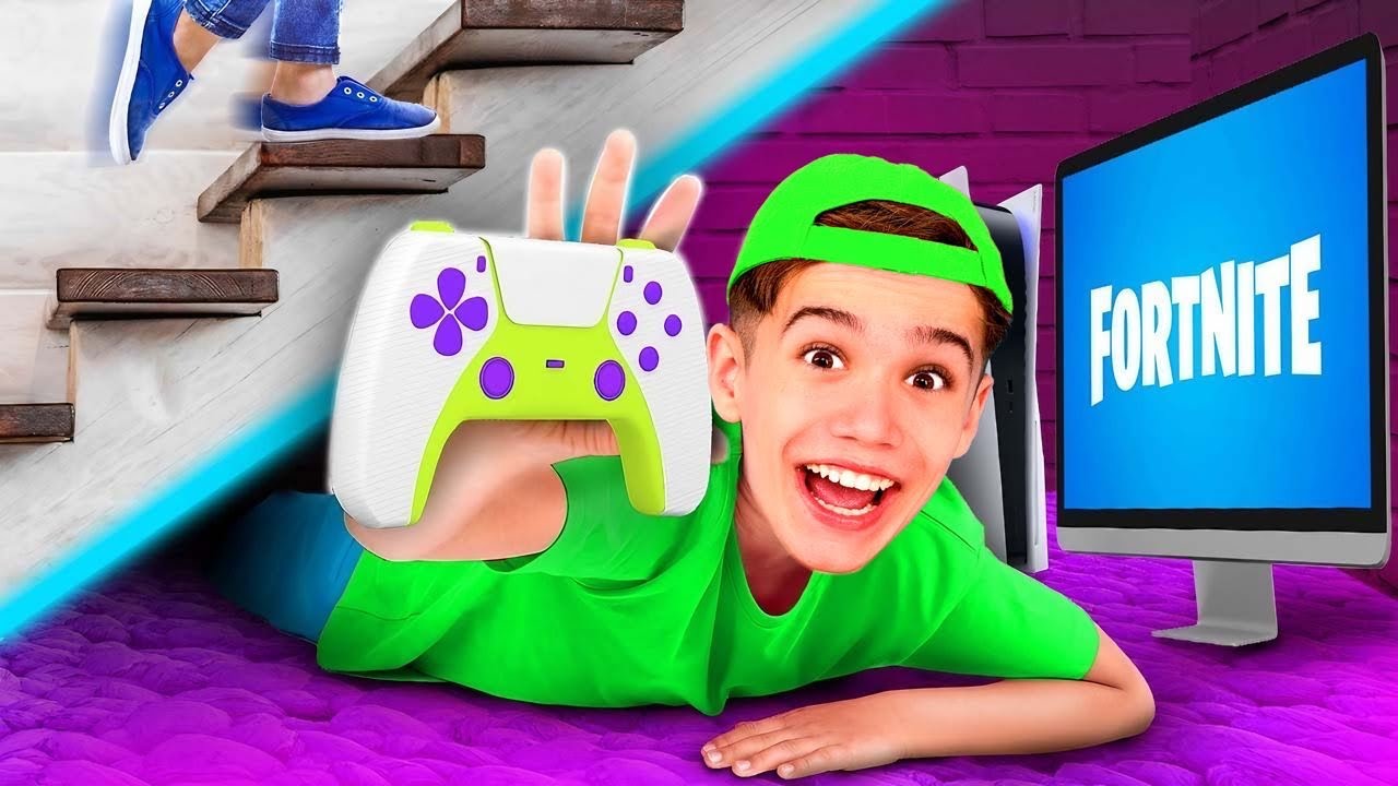МЫ СПРЯТАЛИ PLAYSTATION СТАСА В СЕКРЕТНОЙ ИГРОВОЙ КОМНАТЕ!