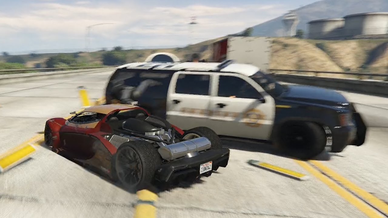 【GTA5】チートは使わない！手配度MAXで島を一周！リベンジ