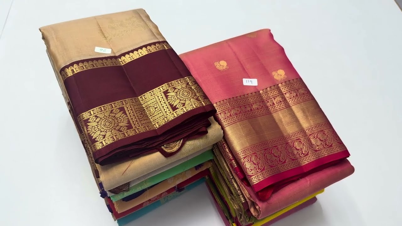 Kanchi border soft silk sarees | pure silk mix | free shippping | varnaa sirumugai
