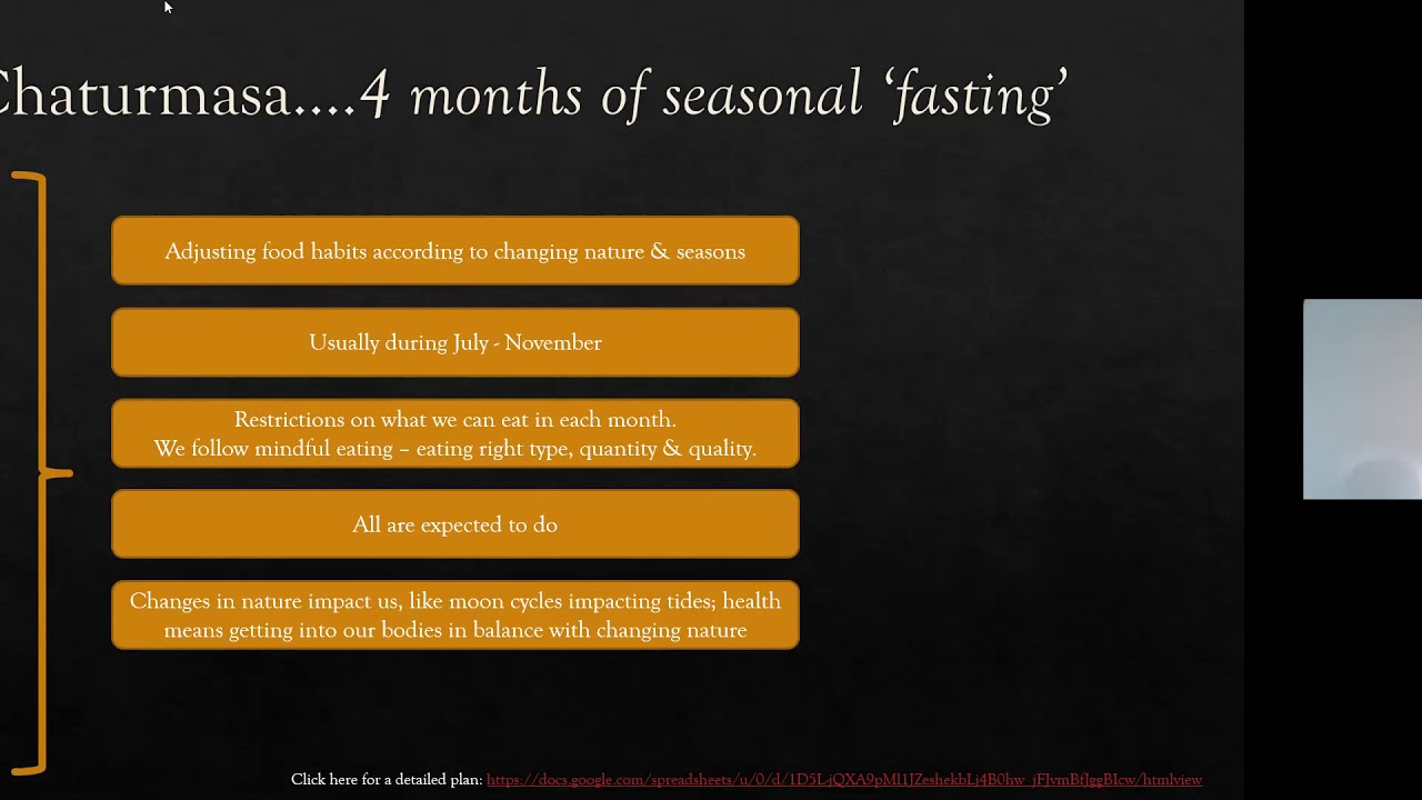 Chaturmasa - Basic concepts: Under five minutes