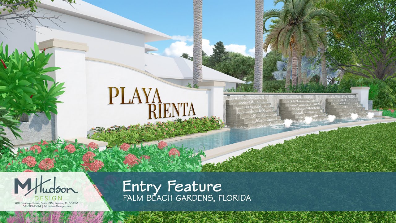 MHD-22-045 Entry Feature; Palm Beach Gardens, FL