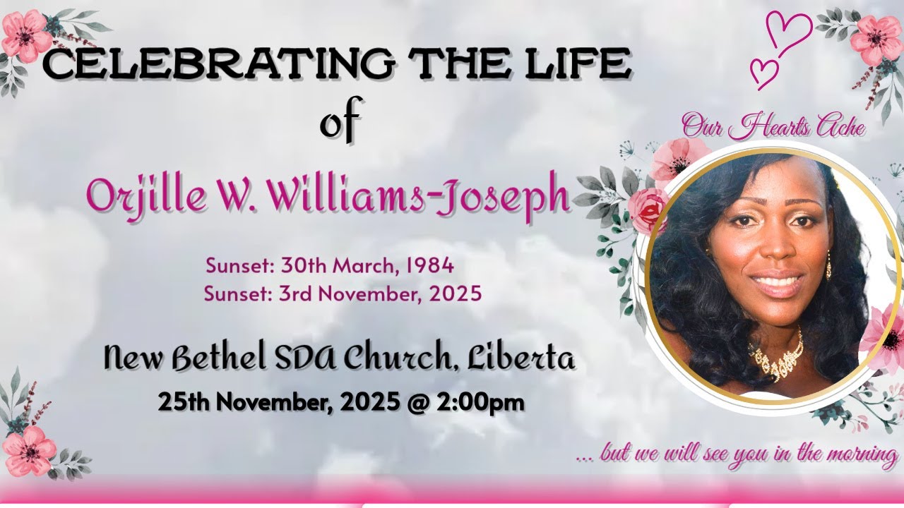 Celebrating the Life of Orjille Williams-Joseph || November 25th, 2025 @ 2:00 PM || New Bethel SDA