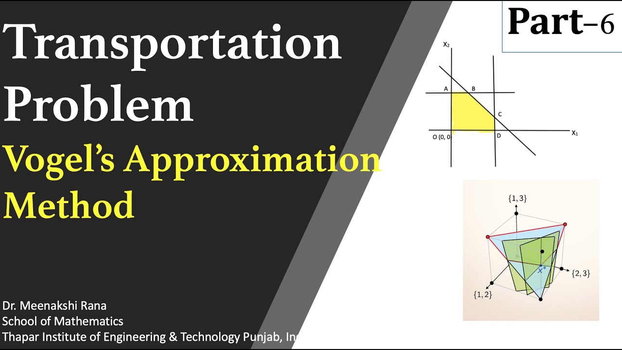 Transportation Problem (Part-6): Vogel's Approximation Method