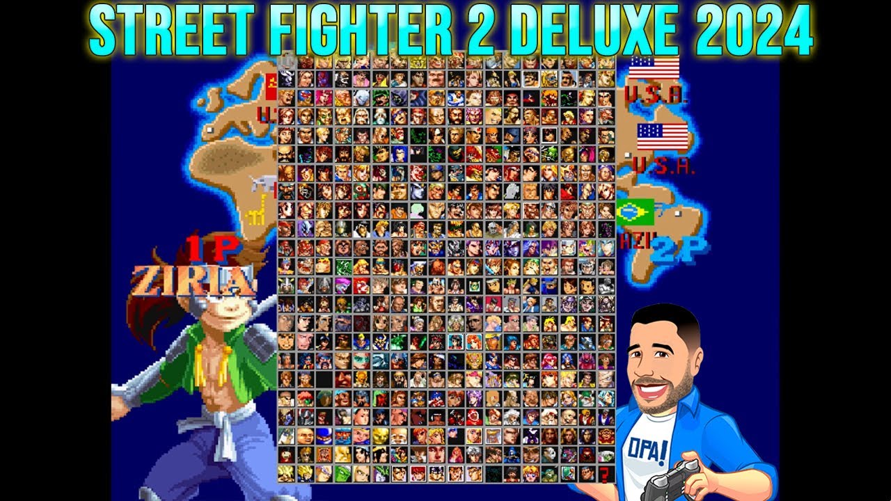 Street Fighter 2 Deluxe 2024 - Jogando com Ziria - Roda em PC fraco.