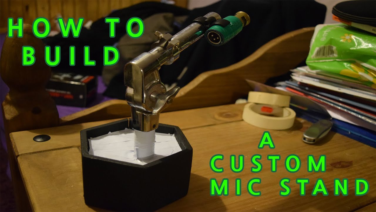 How To Build A Custom DIY Mic Stand For 12 Gauge Microphones