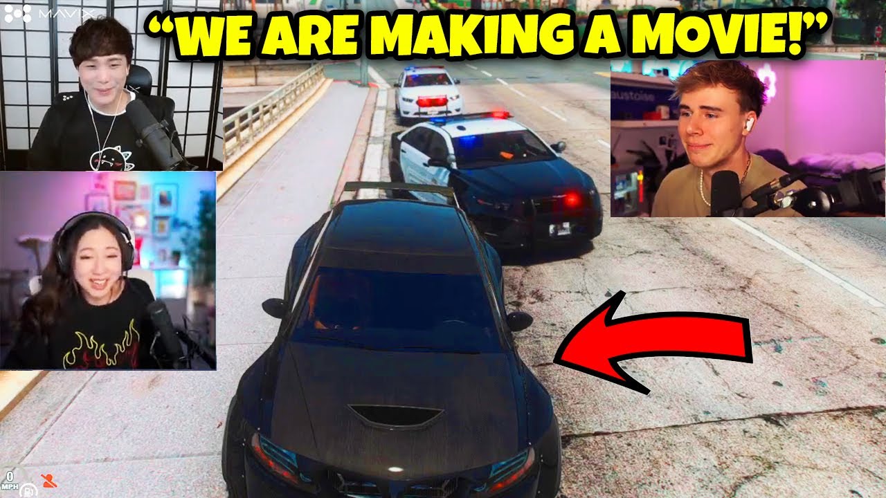 AnthonyZ REUNITES With Fuslie, Blau & Sykkuno For ONE MORE HEIST In GTA!