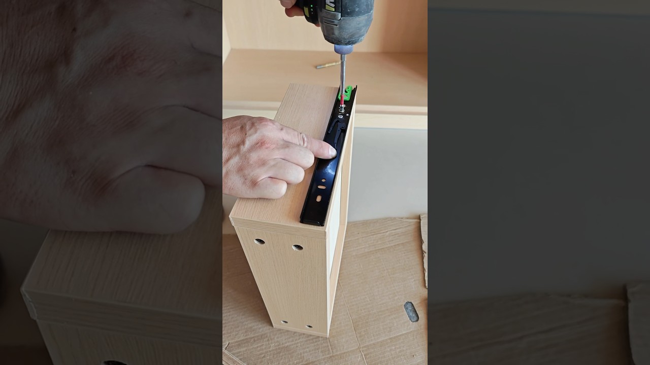 Soft-Close Drawer Slide Installation 🛠️✨ Smooth & Aesthetic Finish