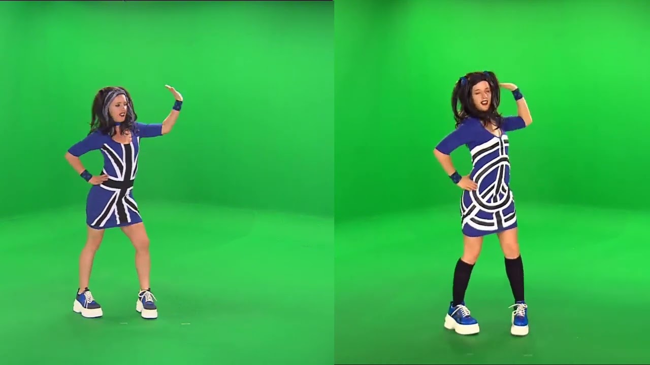 Just Dance 1 (2009) "Wannabe" by Spice Girls (Outfit/Raw Comparison)