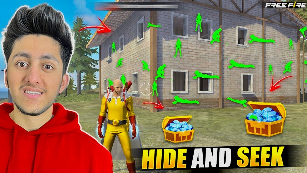 Playing Hide And Seek In Clock Tower With 30 Chimkandi 😂 10,000 Diamond Challenge - Free Fire Max