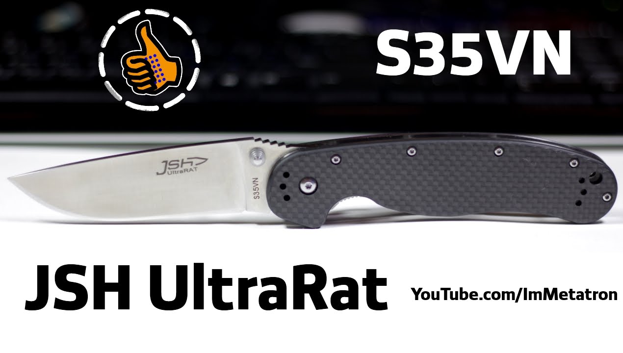 JSH UltraRat s35vn первый взгляд на нож или подросший Rat-1