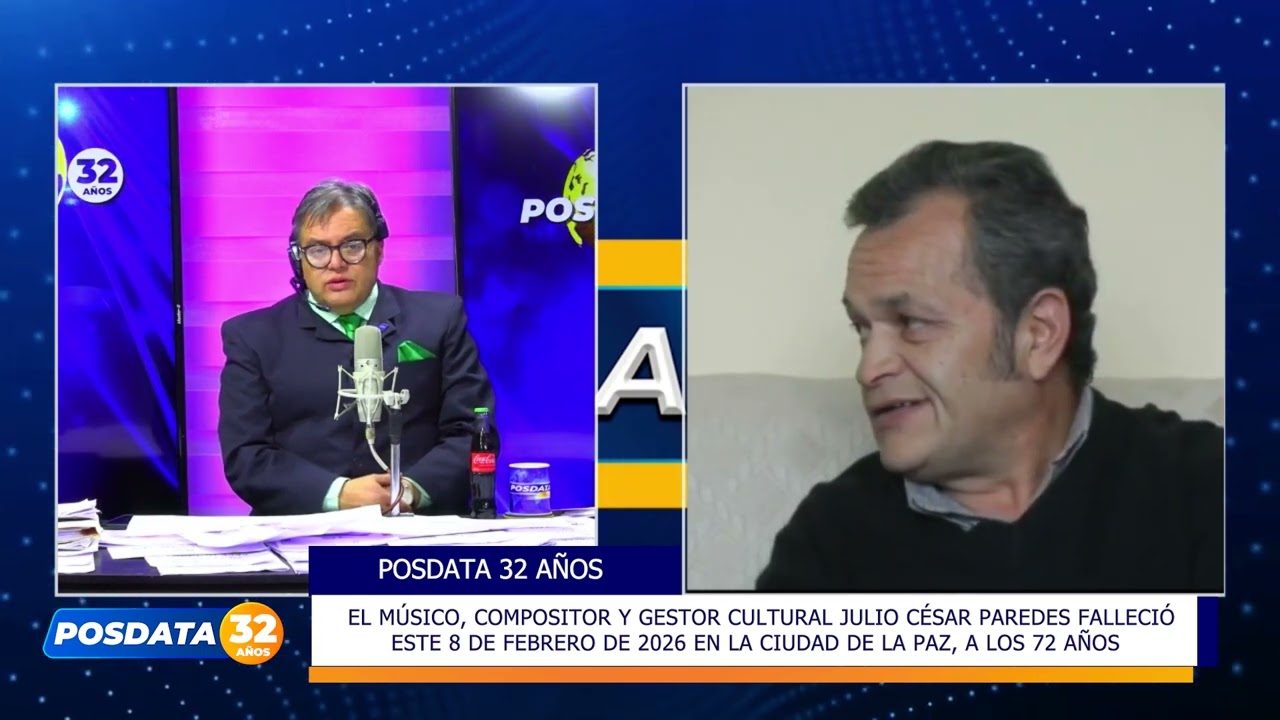 FALLECE JULIO CÉSAR PAREDES, REFERENTE DE LA MÚSICA BOLIVIANA, A LOS 72 AÑOS.📌📌📌📌📌📌📌