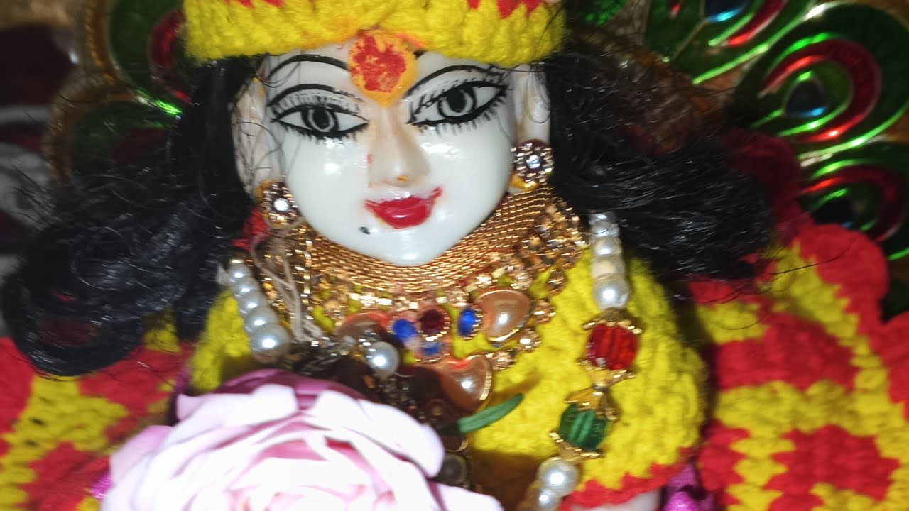 “इस शाम लड्डू गोपाल जी की आरती 💛🙏” radheyradhe"🙏😇