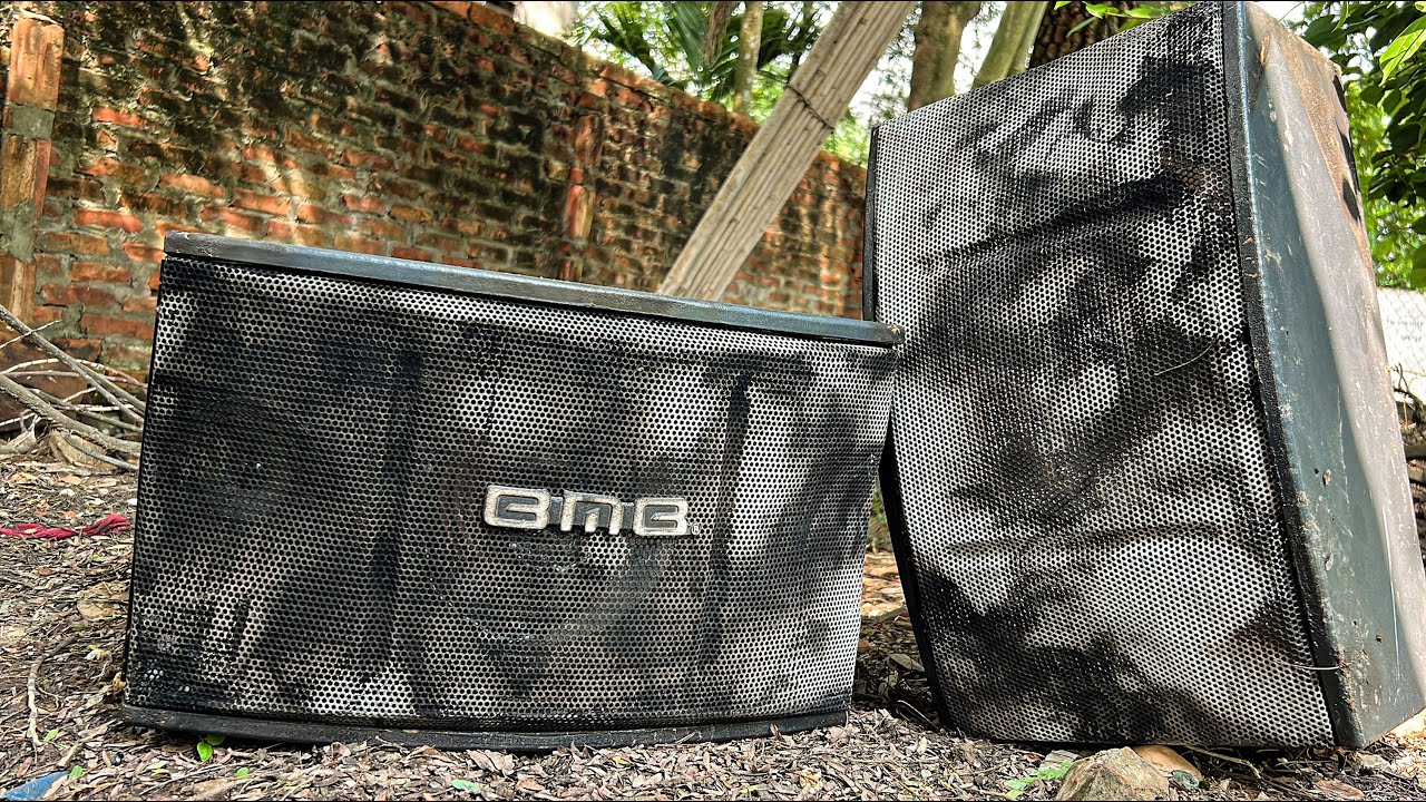 Restoration Burned And Damaged BMB 2 Way Speakers // Amazing Restoration Project