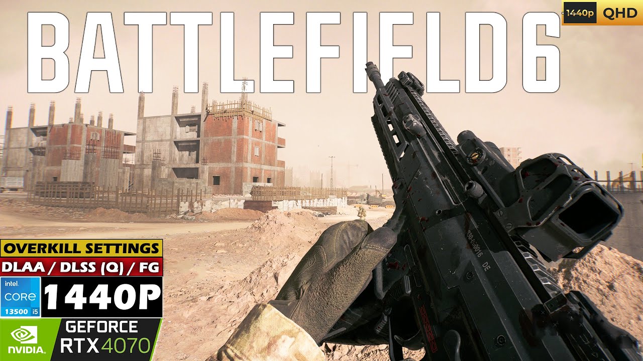 Battlefield 6 Multiplayer I RTX 4070 + i5 13500 I 1440p I Ultra / DLSS / FG I PC Benchmark