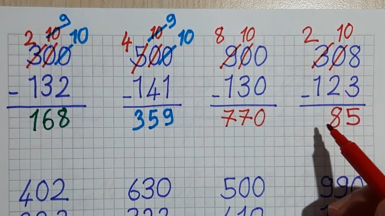 3.SINIF ÇIKARMA İŞLEMİ ➖[Yüzlük Onluk Bozma]⁉️✅✅