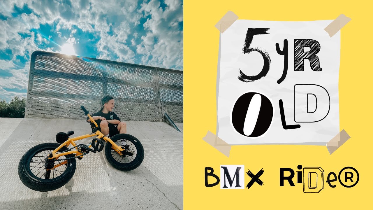 5 YR OLD RIDES BMX
