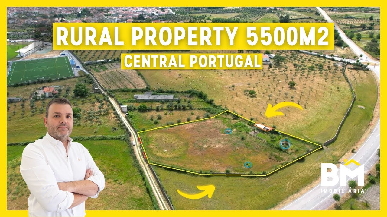 УЧАСТОК В ДЕРЕВЕНСКОЙ СТИЛИСТИКЕ, 5500 М², КАМЕННОЕ ЗДАНИЕ И 3 КОЛОДЦА | ЦЕНТРАЛЬНАЯ ПОРТУГАЛИЯ |...