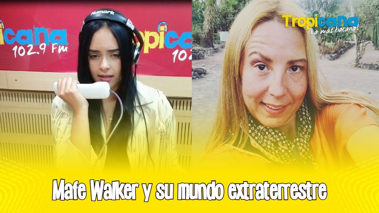 Mafe Walker y su mundo extraterrestre