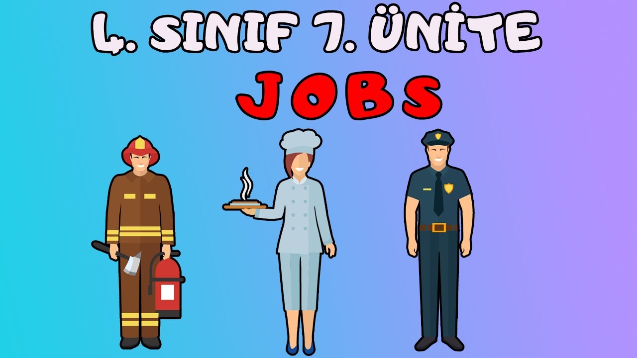 4.SINIF İNGİLİZCE 7.ÜNİTE KELİMELERİ VE KONU ANLATIMI | JOBS İNGİLİZCE MESLEKLER