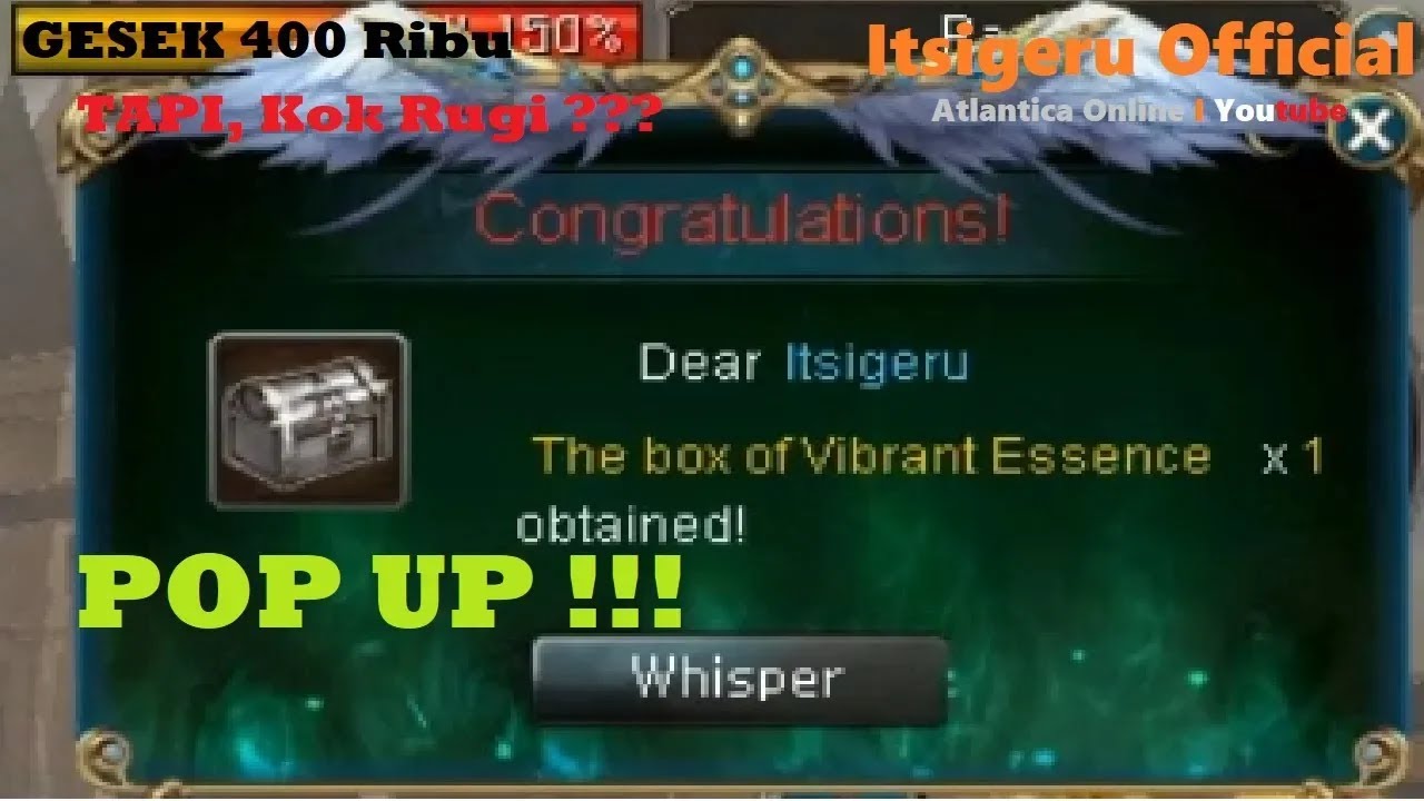 POP UP TAPI RUNGKAD !! - Unboxing Radiant Essence & Sporty Backpack Box | Atlantica Online