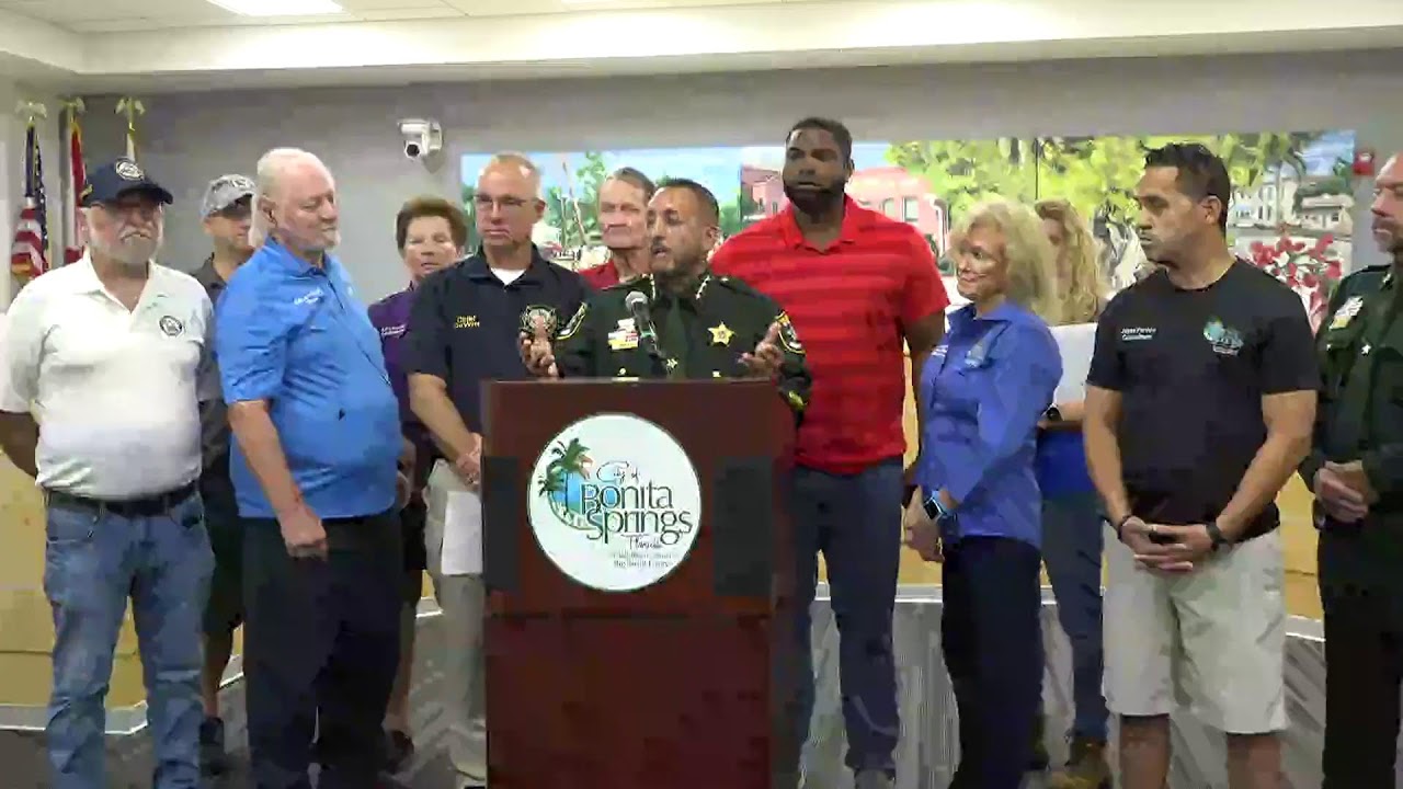 LIVE | City of Bonita Springs Joint Press Conference with Sheriff Carmine Marceno