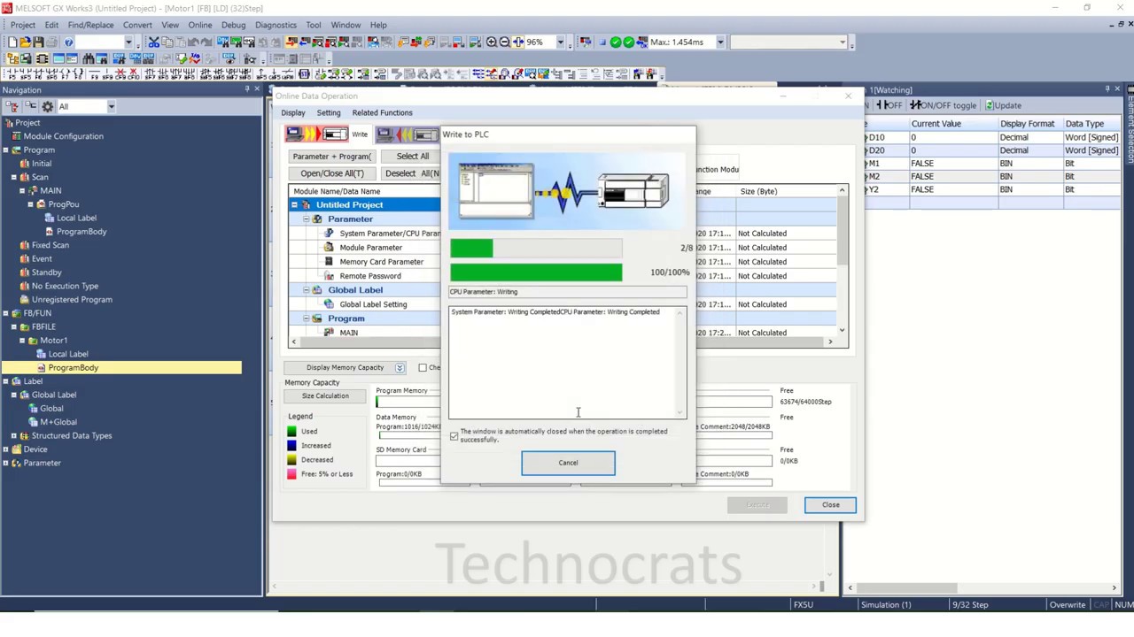 Create Function Block In Mitsubishi PLC