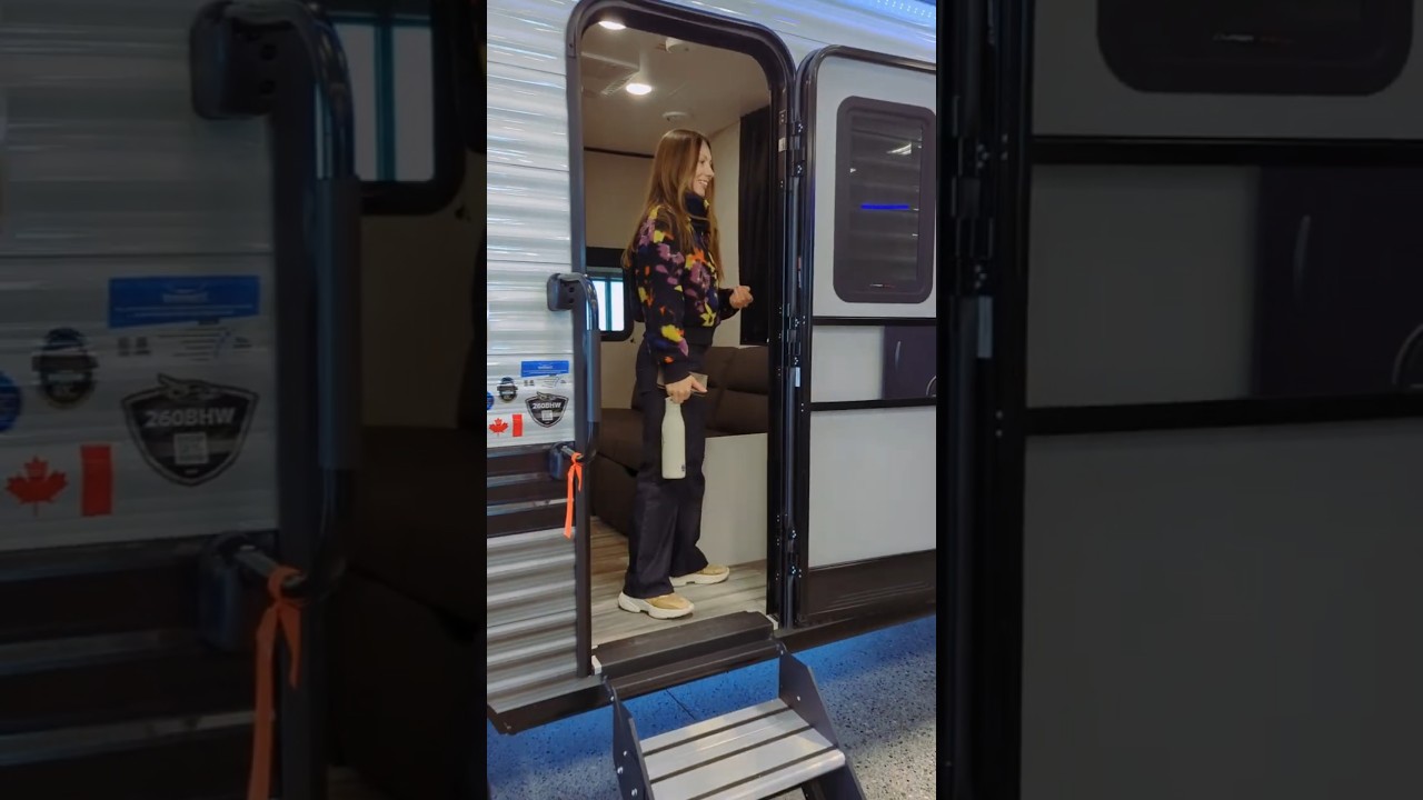 QUICK TOUR New camper with real bathroom for family #rv #camper #shorts