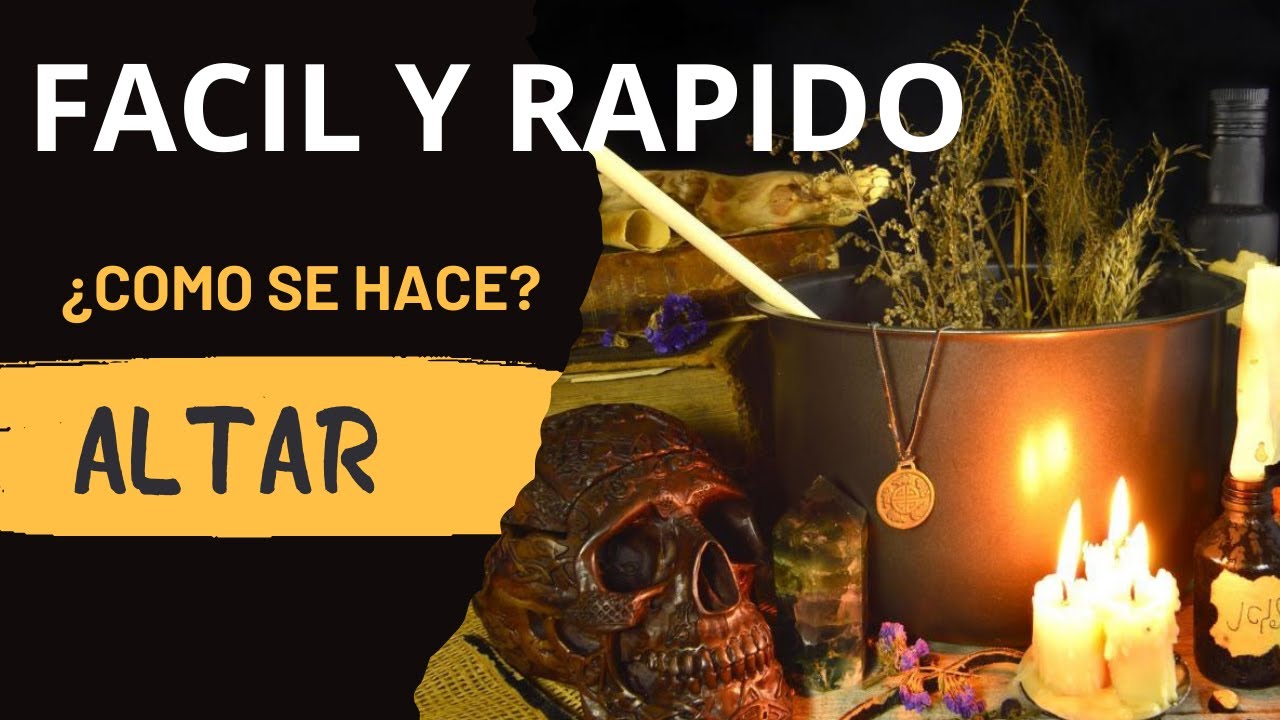 Como hacer un ALTAR MAGICO (FACIL Y RAPIDO) 🔥💧🌪🌱 4 ELEMENTOS