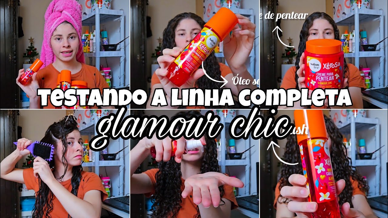 Testei a linha Glamour Chic da Salon Line Xêrosa | Meu cabelo amou? 💖✨