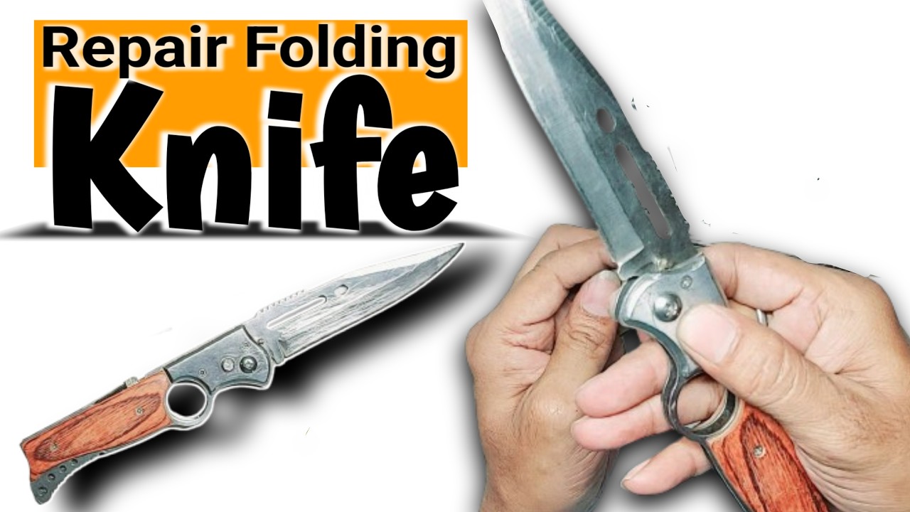 🔪 How To Repair Folding Pocket Knife| Button Chaku Repairing Pocket knife repair kit #kniferepair