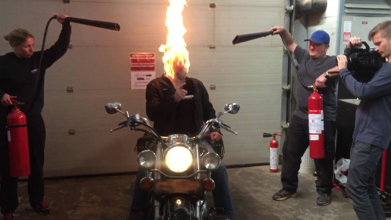 Fireskin360: HEAD on fire, practical Ghost Rider stunt test