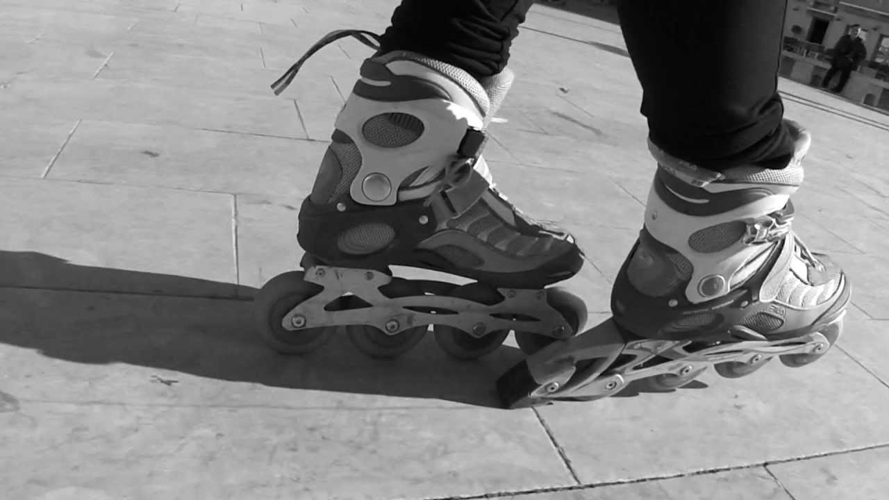 How to brake with inline skates? / Kako zavirati z rolerji?