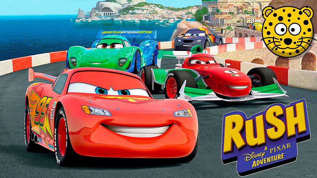 AUTA Zygzak McQueen po Polsku - Samochody Gra - Rush Disney Pixar #1