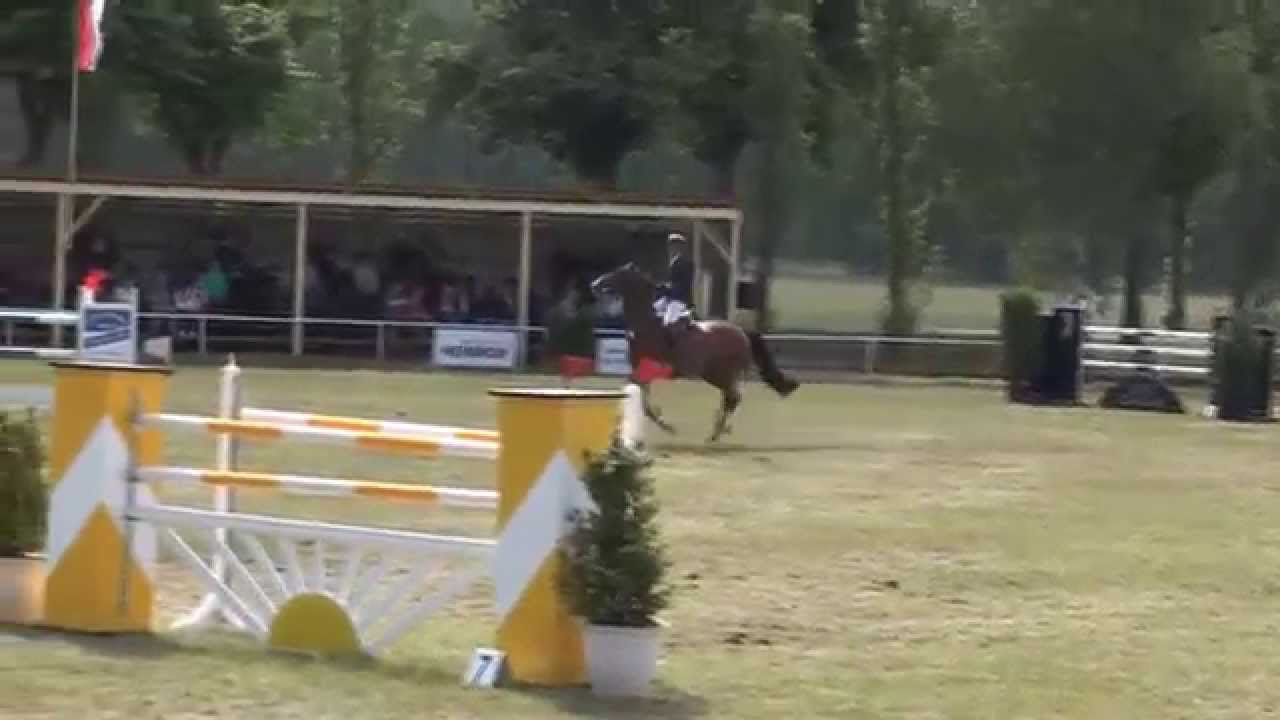 Siegesritt: Frederic Tillmann  im Stechen um den Gro&szlig;en Preis von Schwanebeck