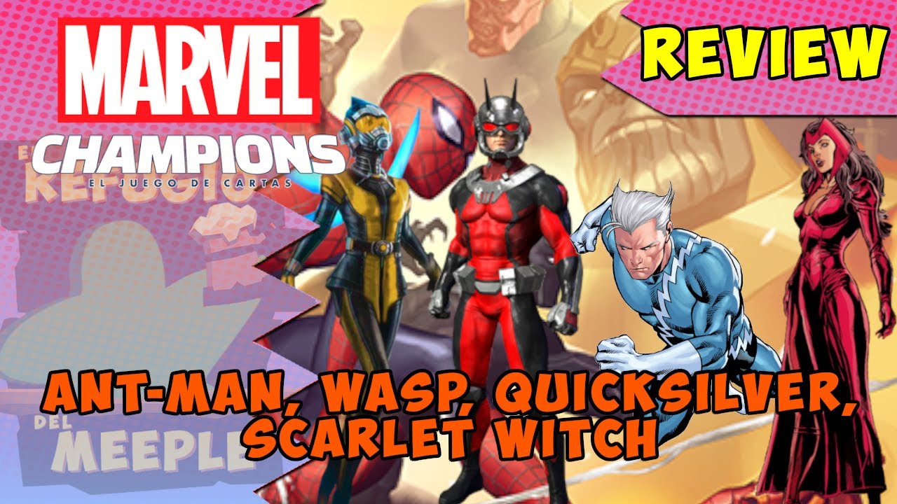 Marvel Champions: Ant-man, Wasp, Scarlett Witch y Quicksilver | Review packs de héroes