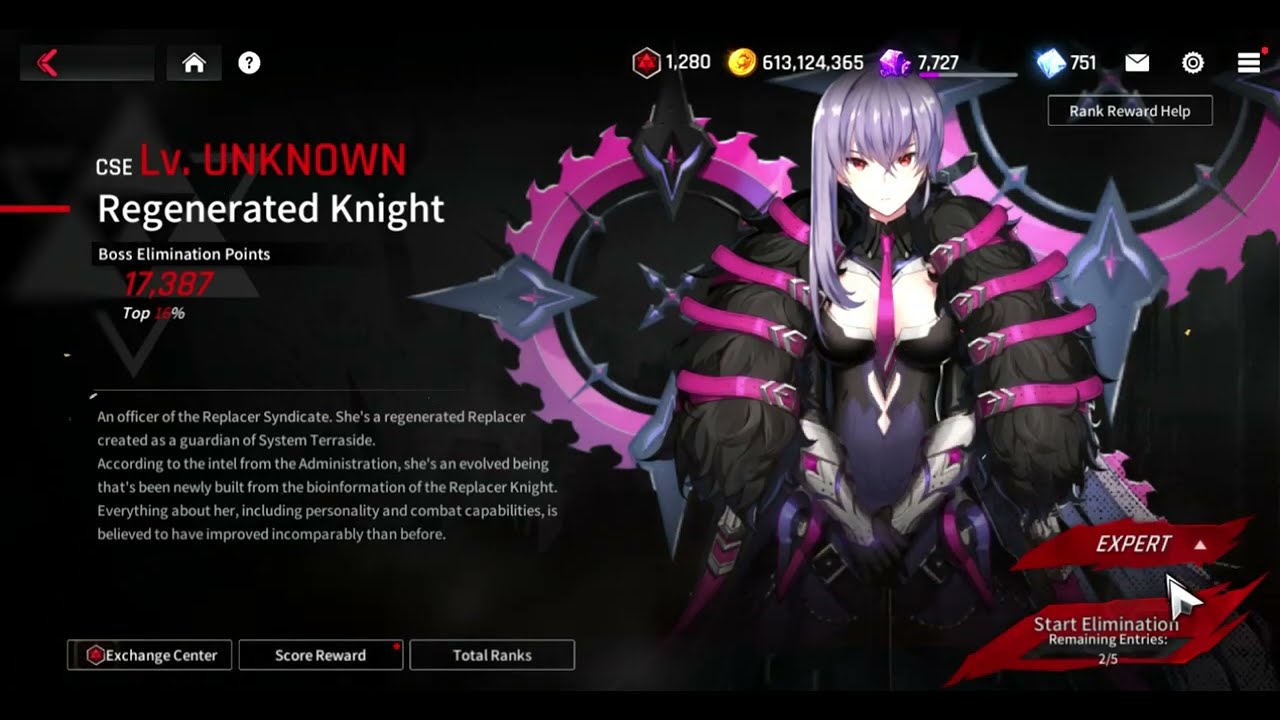CounterSide Global Danger Close : Regenerated Knight ALL REWARDS 20K Score