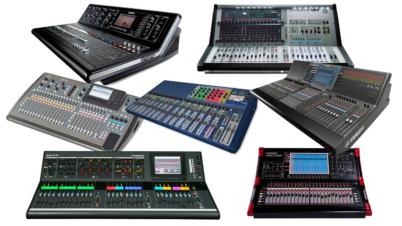 CONSOLAS DE AUDIO MÁS POPULARES 2019 - ALLEN & HEATH, SOUNDCRAFT, BEHRINGER, MIDAS, YAMAHA, DIGICO