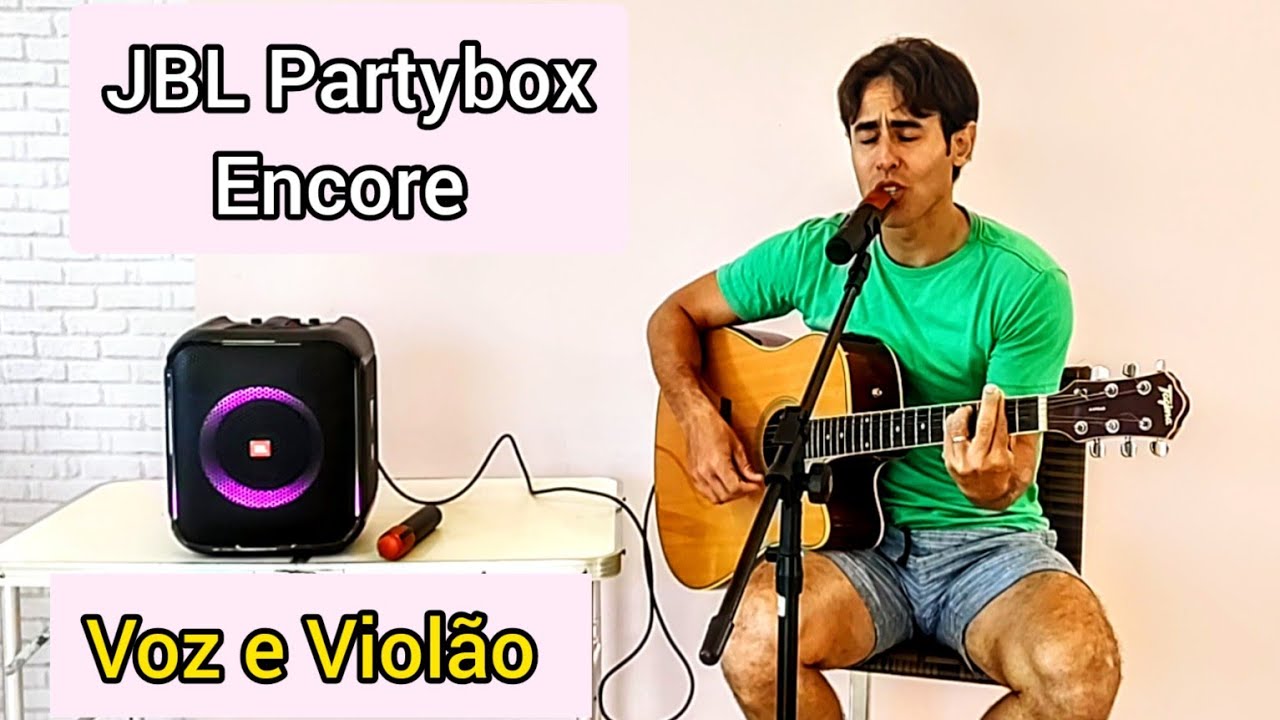 JBL PARTYBOX ENCORE - Testei com VOZ E VIOLÃO, Você não vai ACREDITAR!