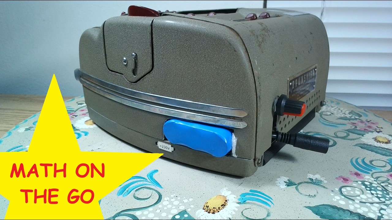 [Brunsviga 11E] Mechanical Calculator battery power conversion