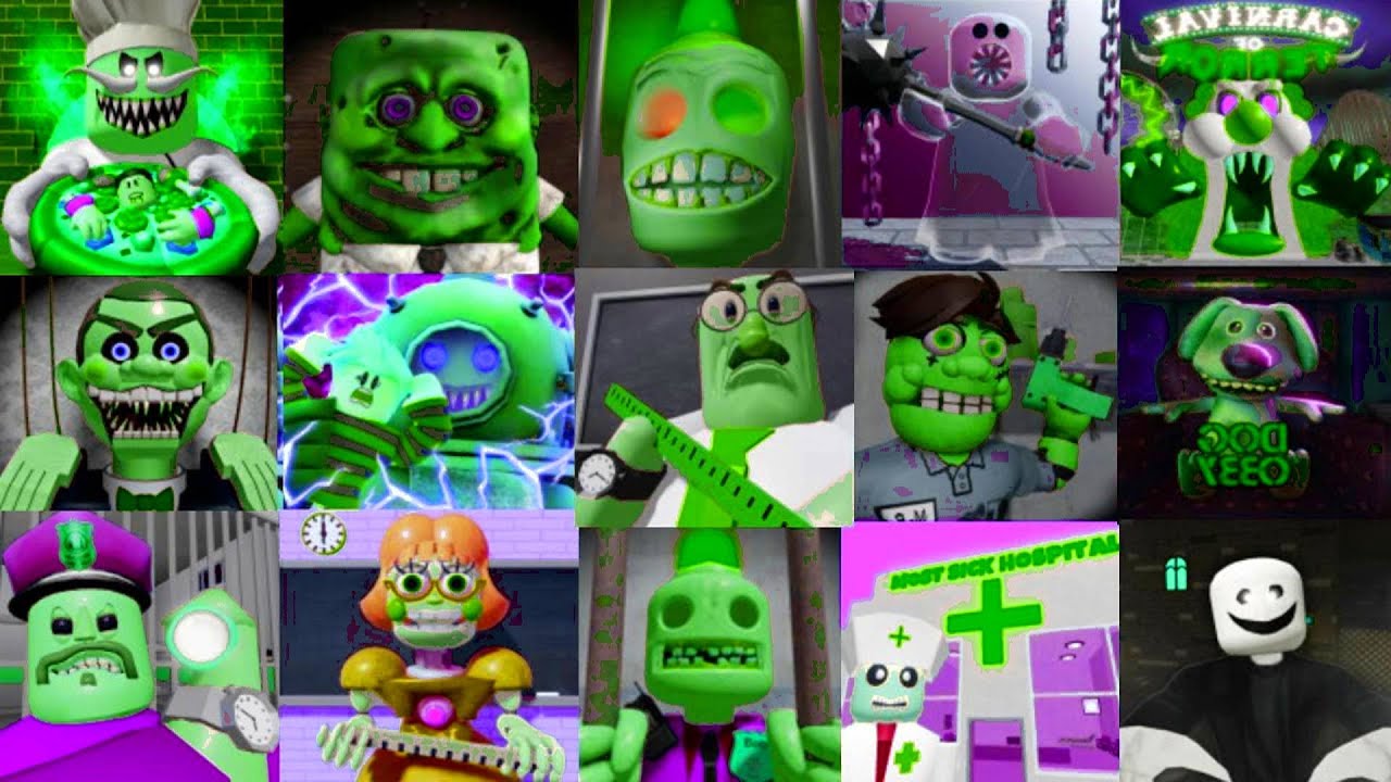 New ZOMBIE Speed Runs in all PlatinumFalls Scary Obby Games, Gran, Papa, Siren Cop, Mr Funny, Castle