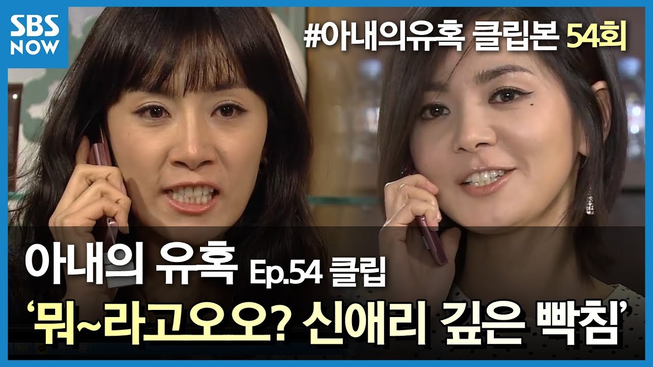SBS [아내의 유혹] - 54회 클립/ '뭐~라고오오?' 신애리 깊은 빡침