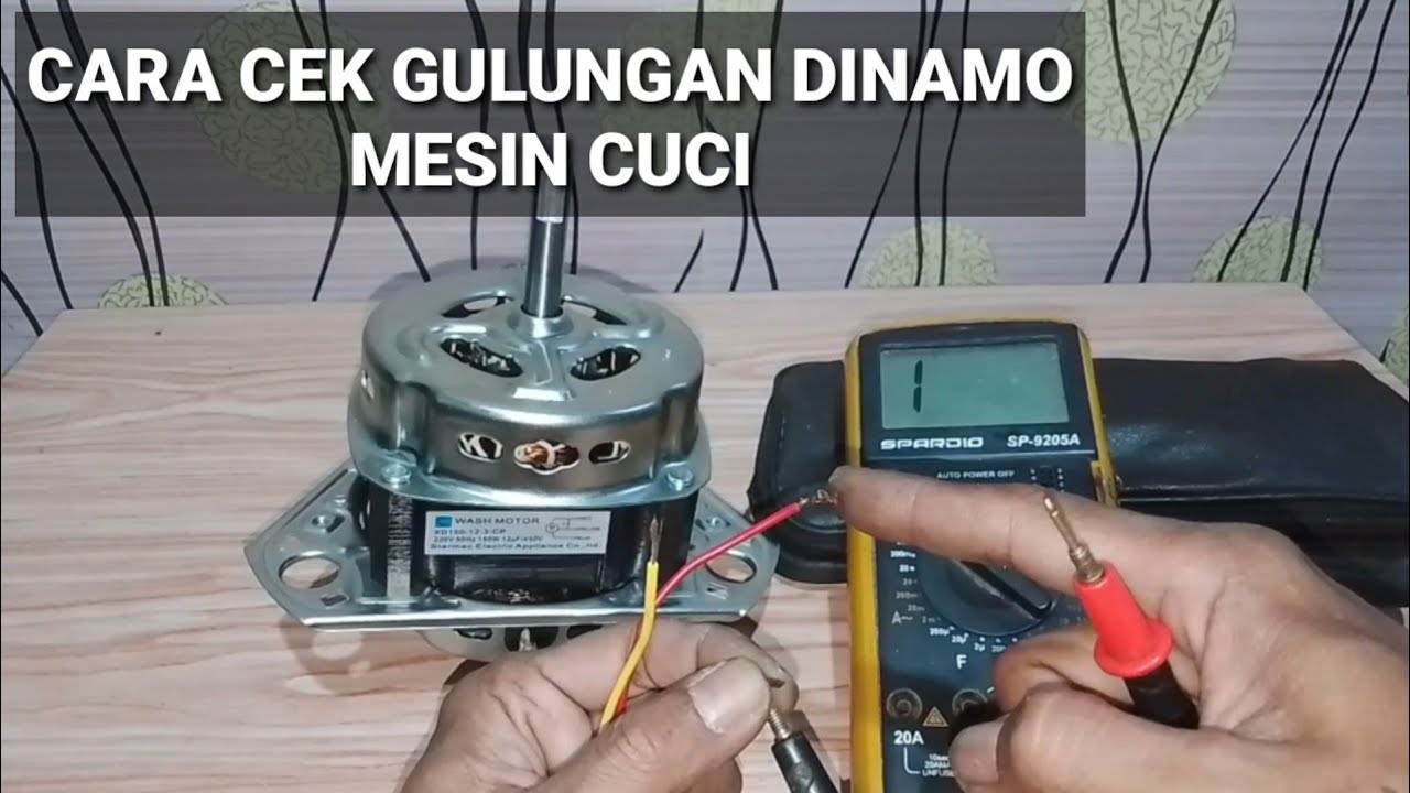 cara cek gulungan dinamo mesin cuci