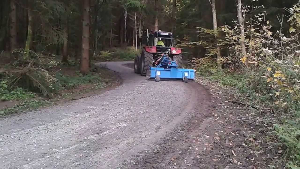Forstservice Mühlhäuser beim Wegebau Teil1