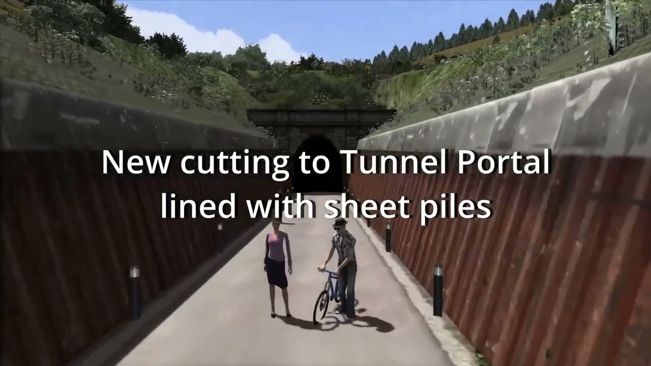 Blaengwynfi Option 2 Trench with Sheet Pile