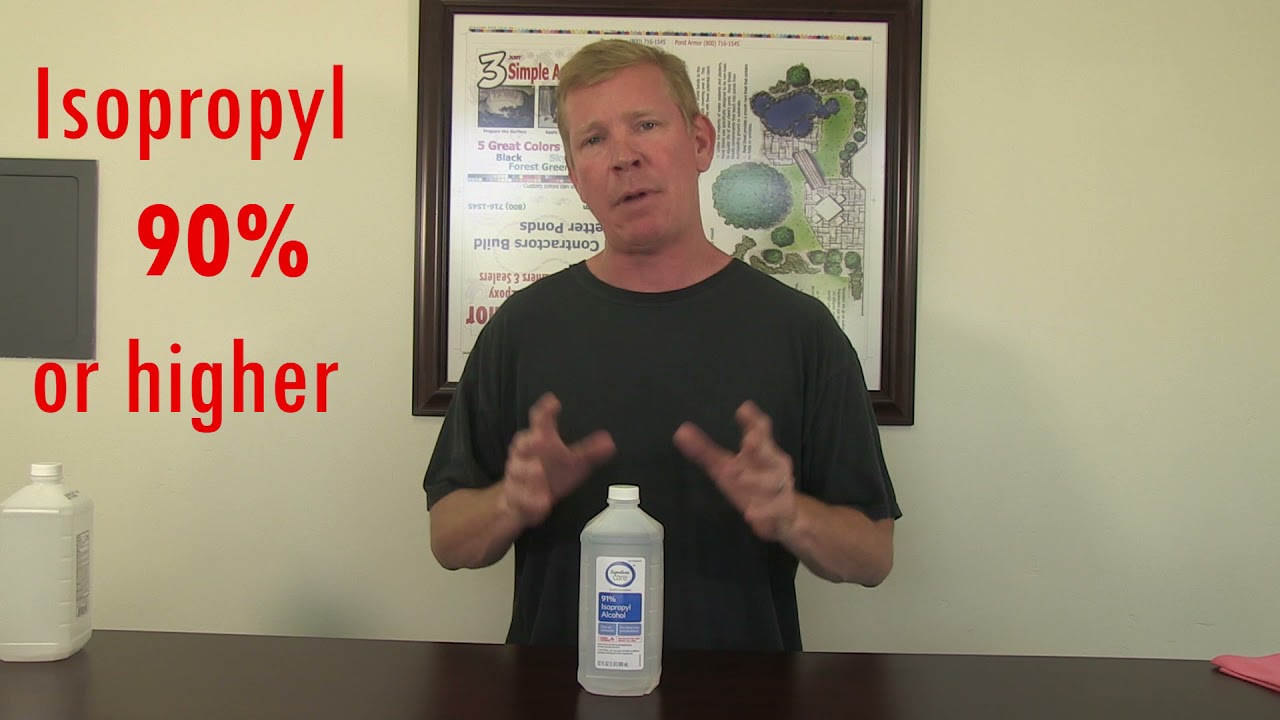 Using Alcohol to thin Pond Shield Epoxy