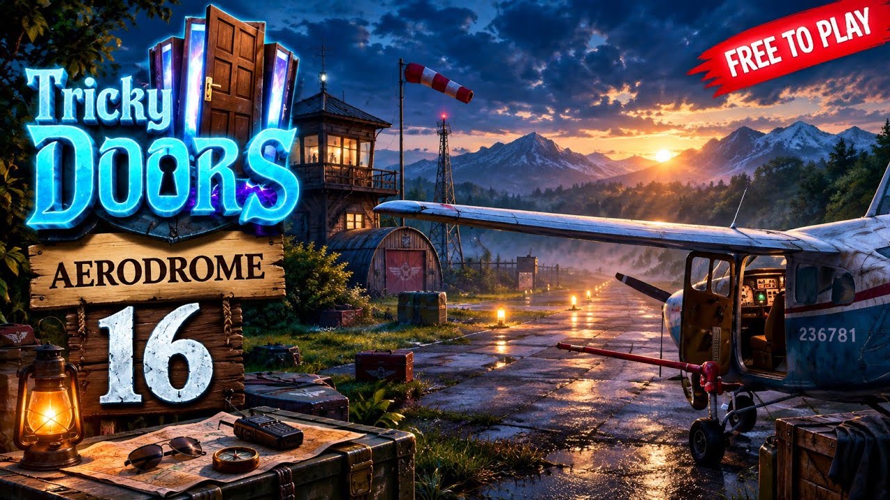 Tricky Doors || Aerodrome || Episode 16 Walkthrough #gaming #puzzle #walkthroughs #puzzlegame #games
