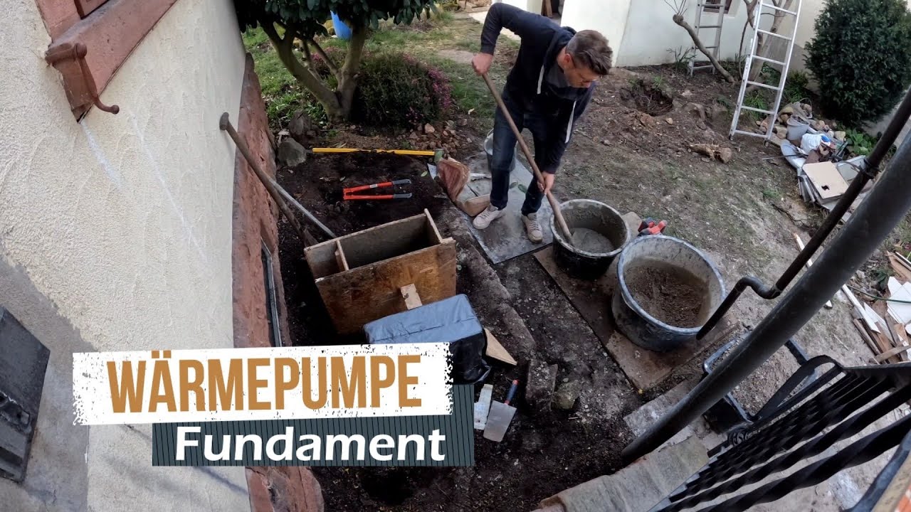 Wärmepumpe - Fundament