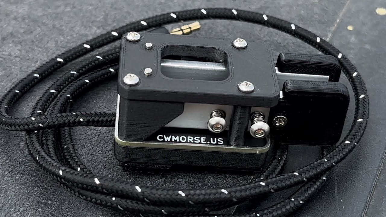 Ham Radio CW Paddle as Tough as the F150 It Lives In. CWMorse / N0SA CW Paddle for mobile use